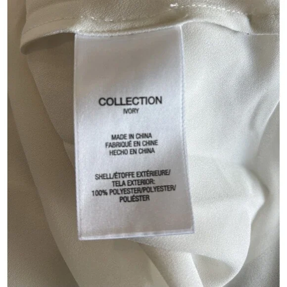 Favorite Daughter The Favorite Ivory Satin Maxi Mini Skirt Size Medium FLAW - Picture 12 of 13